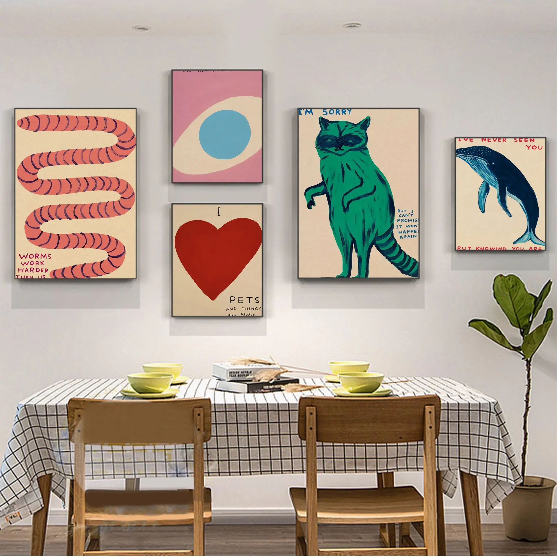 

David Shrigley Art Movie Posters Vintage Room Home Bar Cafe Decor Home Decor
