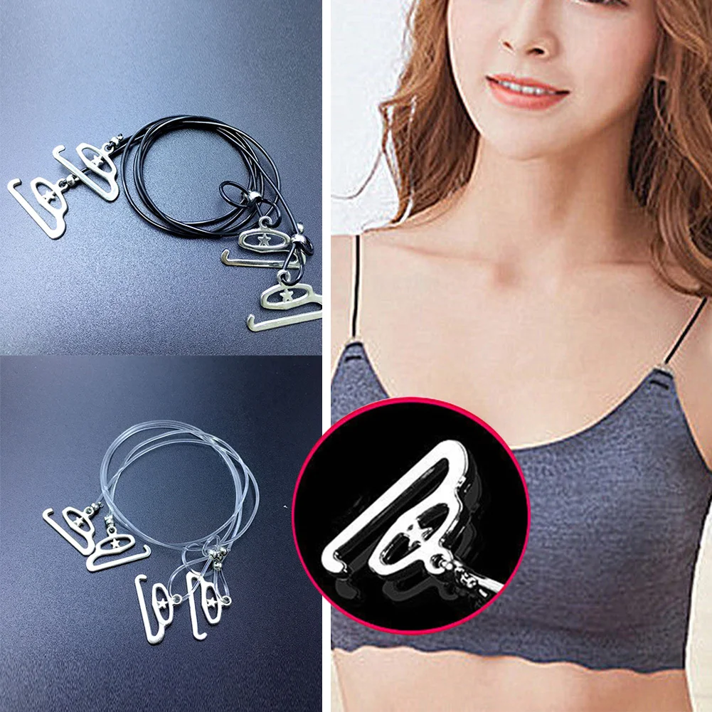 

Non-Slip Shoulder Straps Underwear Accessories Transparent Shoulder Straps Steel Buckle Shoulder Straps Silicone Elastic Cord