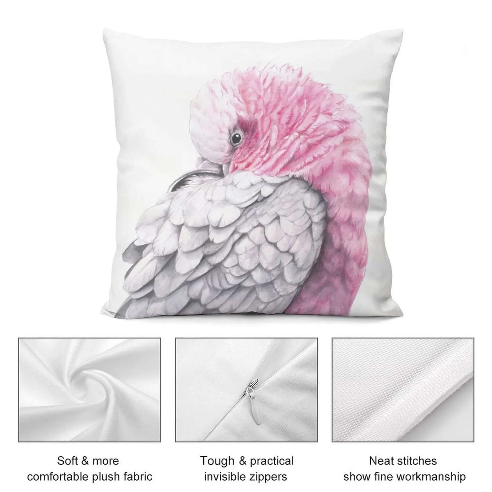 Глалах - розовая птица австралийский дизайн родной птицы Надя Некроудова