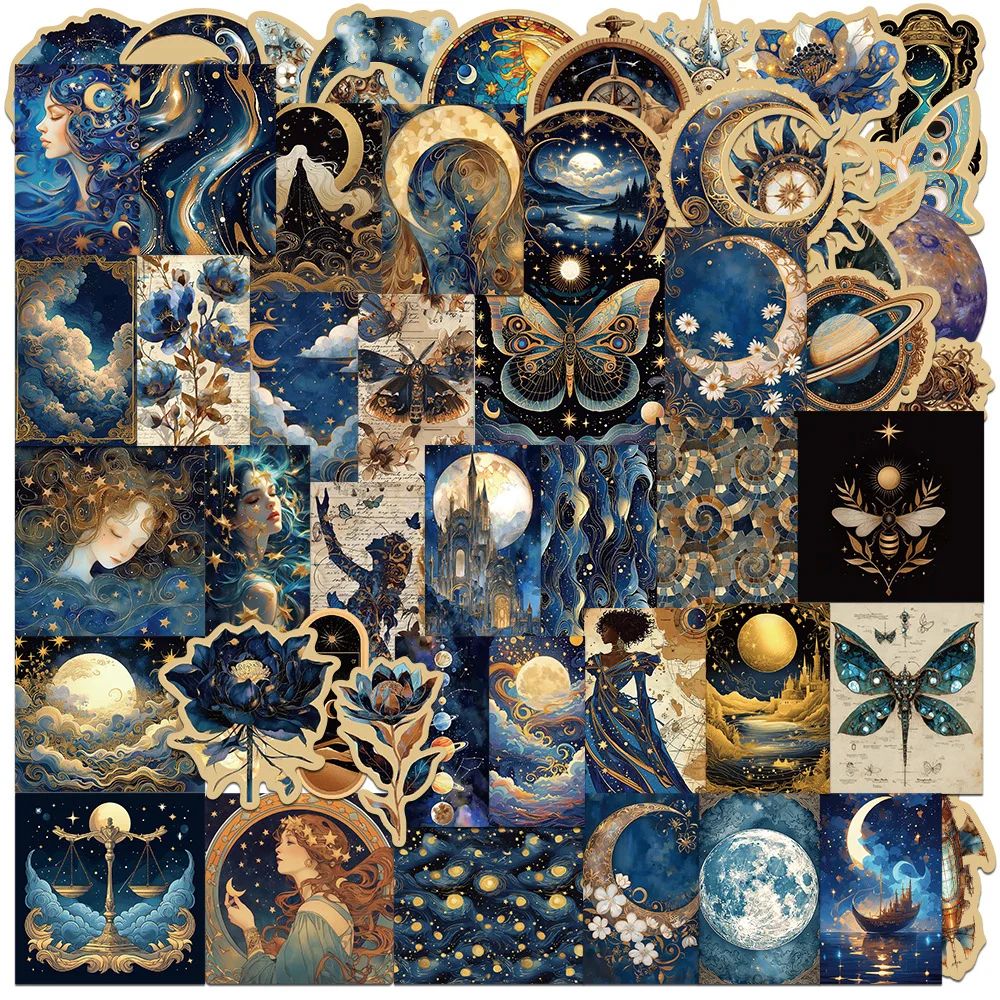 

Золотая Вселенная Темная Луна граффити наклейки