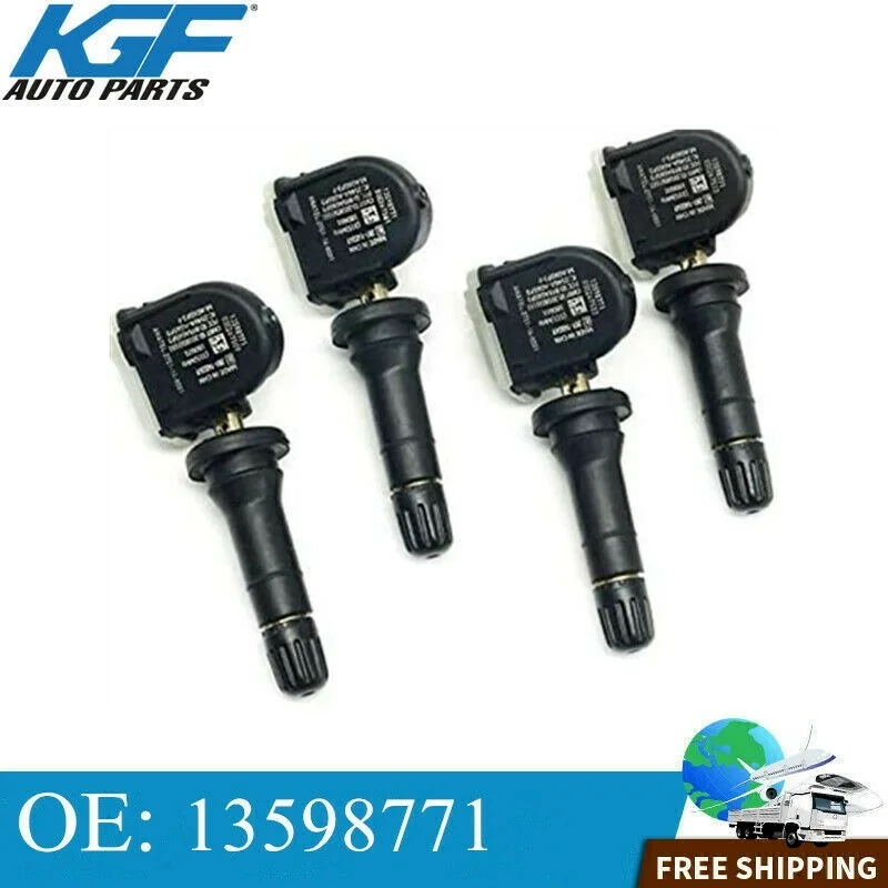

4 шт. 13598771 TPMS датчики давления в шинах, подходят для Buick Chevrolet GM, аксессуары