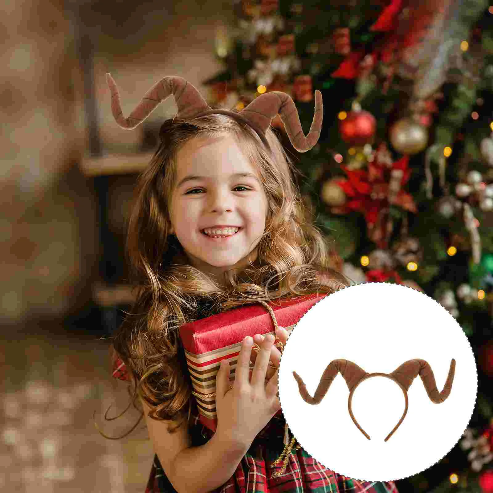 Пасхальная повязка на голову с черными рогами детские праздничные