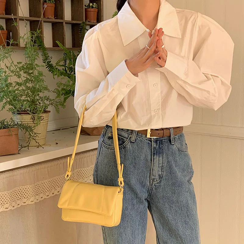 Diinovivo Fashion Square Bag For Women Crossbody Bag Luxury Handbags And Purse Pleated Quilted Designer Shoulder Bags WHDV2259