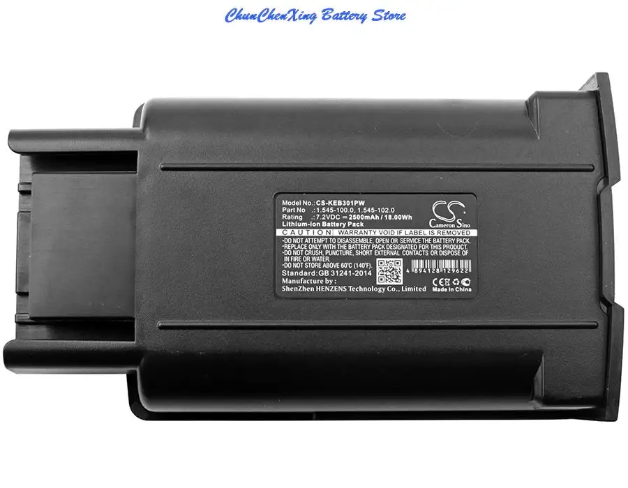 

Cameron Sino 2500mAh Battery for KARCHER 1.545-104.0, EB 30/1 Cordless Electric Sweeper 12", 1.545-113.0
