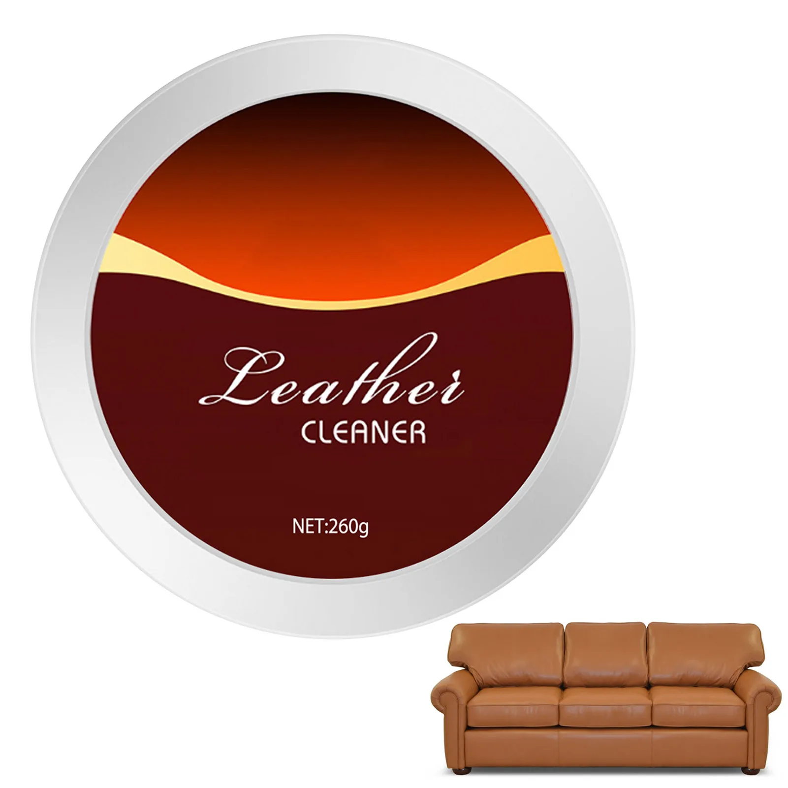 

Multi-Purpose Leather Conditioner Restorer Balm for Leather Recoloring & Removing Stain for Couch Car Furniture Bag