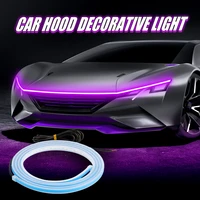 okeen 180cm led car hood lights strip universal engine hood guide decorative light bar%c2%a0auto headlights car daytime running light