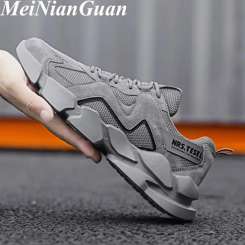 

Fashion Men's Sneakers Thick Bottom Warmest Men Casual Shoes Light Soft Man Tennis 2021 Lace Up Comfort Male Winter Sneakers N9