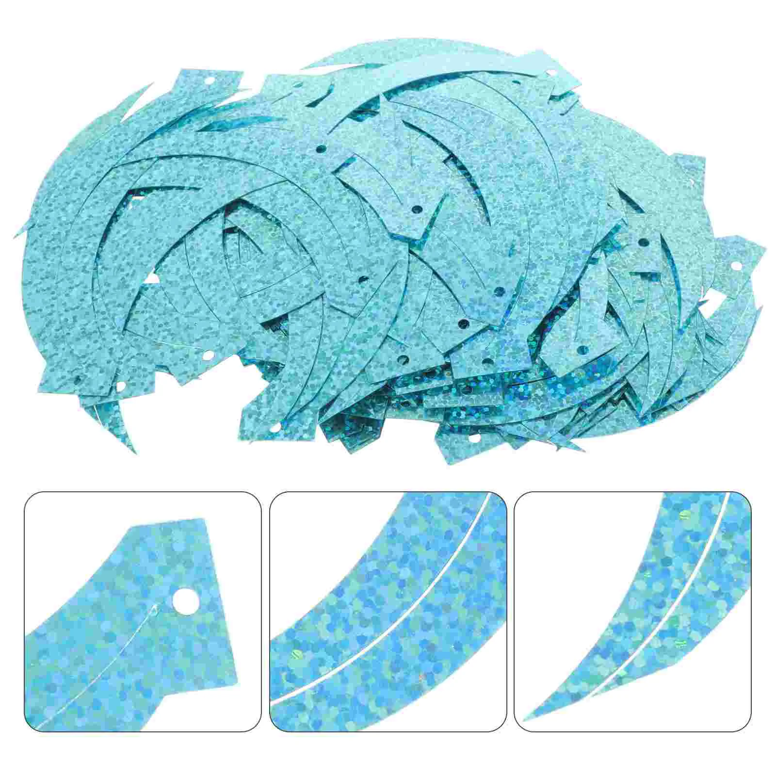 

100pcs Shape PVC Craft Loose Sequins Flat Sequin Crafts Making Sequins for DIY Crafts Making