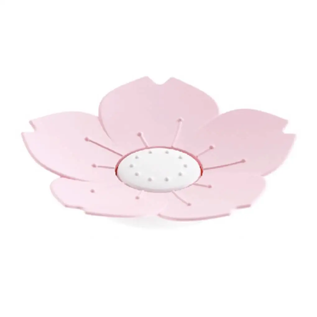 

Draining Cherry Blossom Soap Dish Soap Box Plate Flower Cherry Blossom Soap Plastic Box Holder