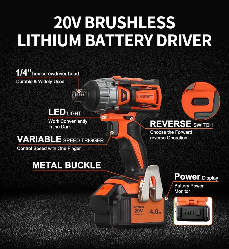 KAFUWELL PA4553H Заводская цена 2 в 1 Электрический инструмент 20 В Аккумуляторные