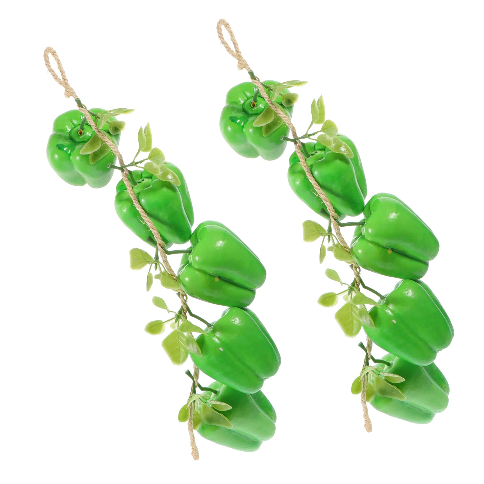 

Pepper Artificial Fake Chili Vegetables Vegetable Hanging String Decoration Playlifelike Green Peppersbell Decormodel Kitchen