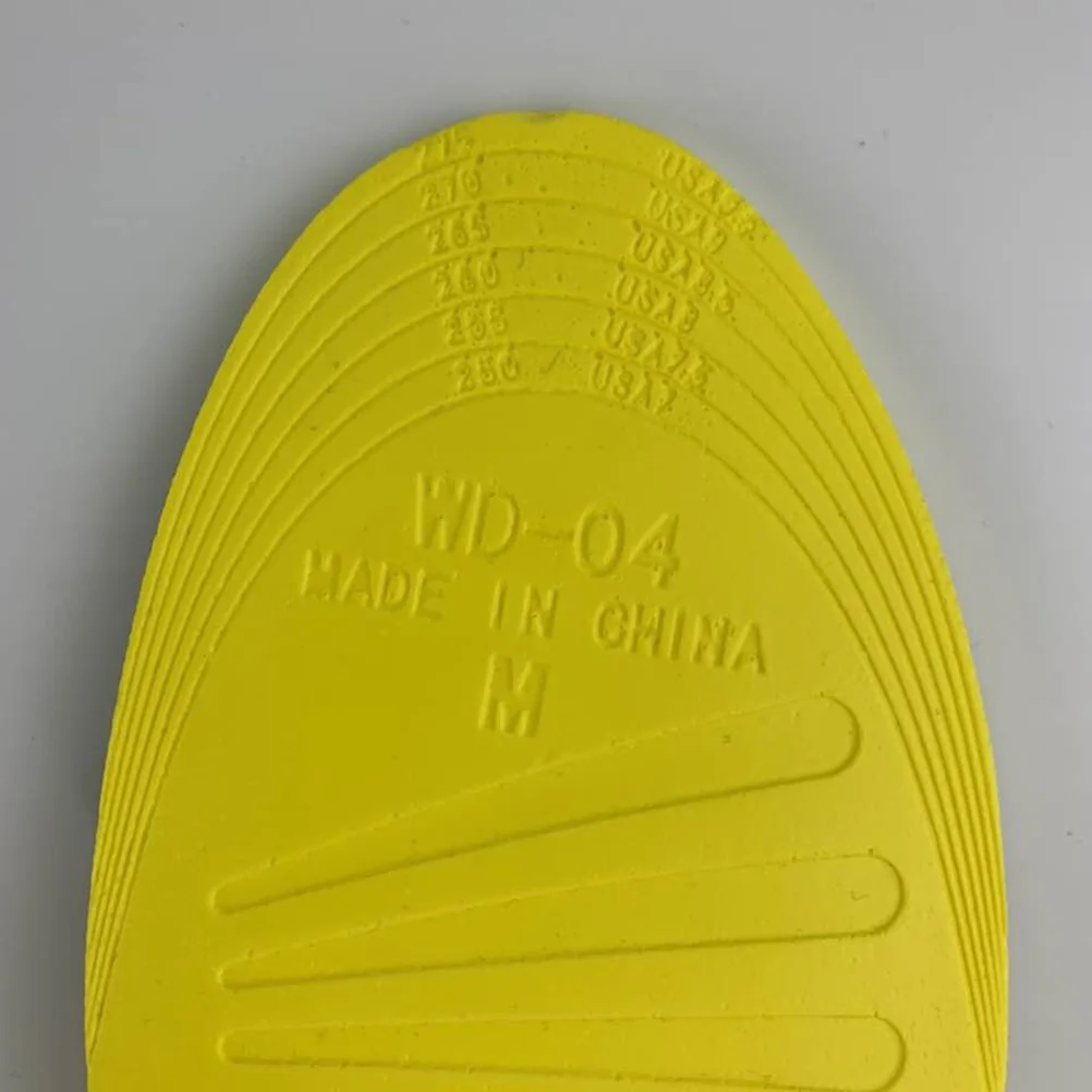 

1 Pair of Height Increase Insole Two layers PU Invisible Shoe Lifts Heel Insoles Shoe Elevator Inserts Size L (Yellow Bottom
