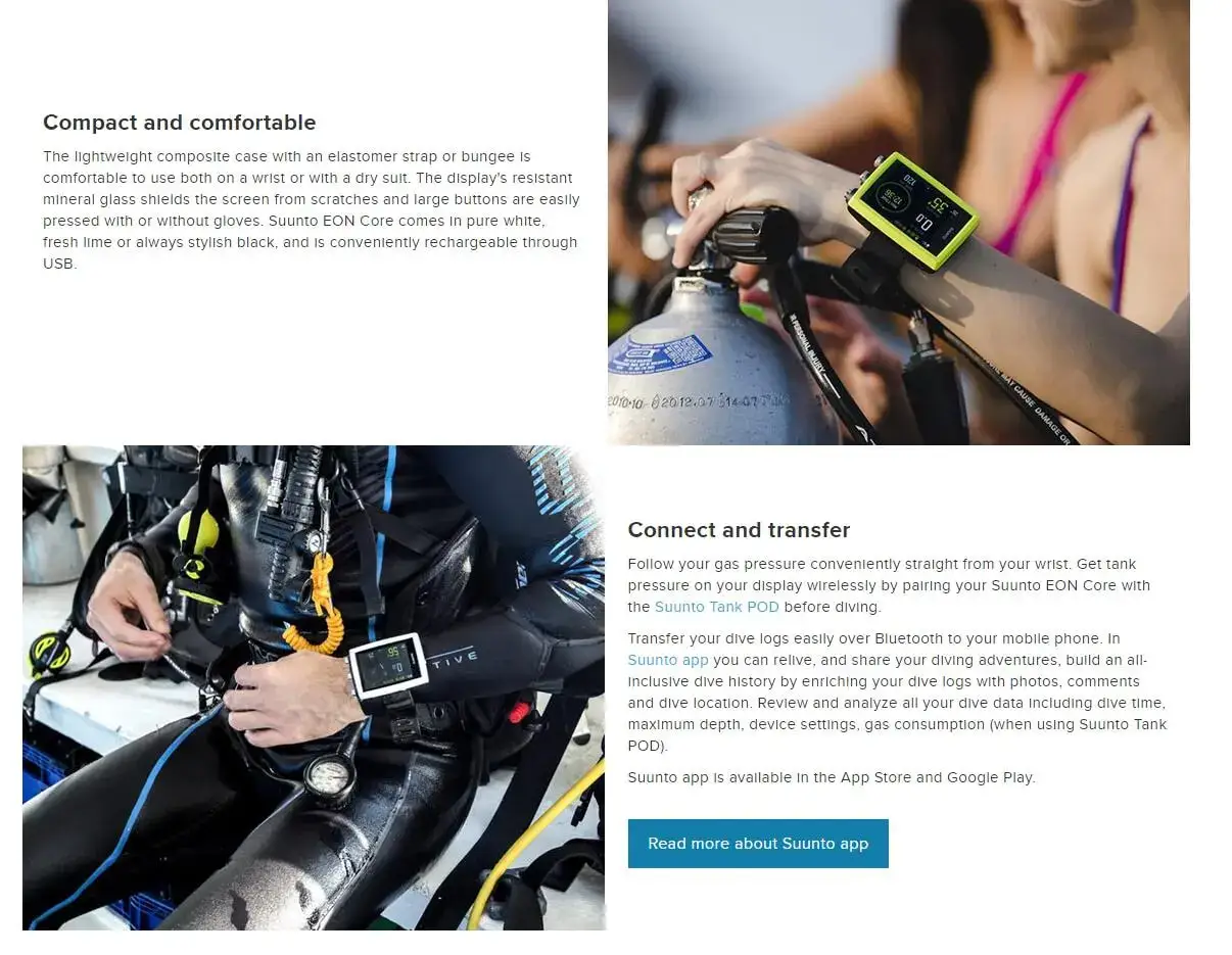 Рисунок 5 - Часы Suunto Eon Core для подводного плавания