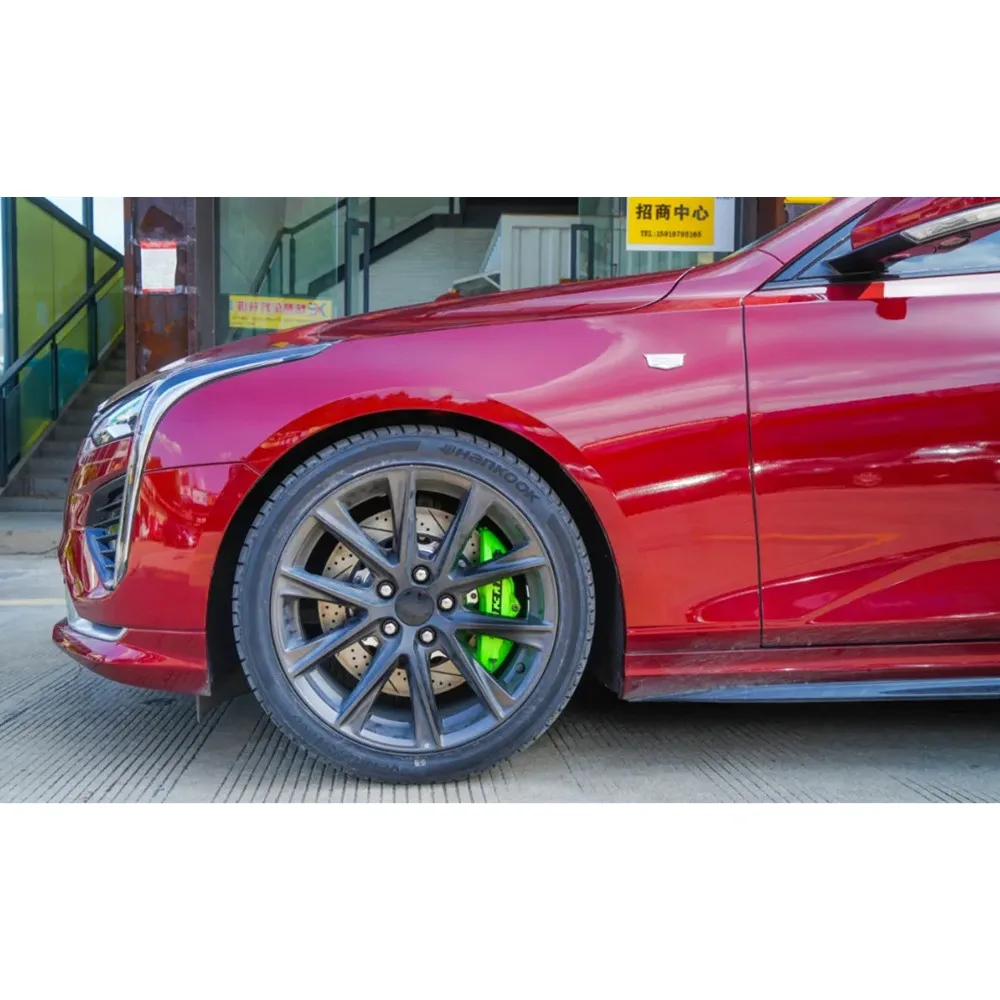 

FRONT BIG BRAKE KIT 355X28MM GREEN 4 PISTON BRAKE CALIPER For CADILLAC CT4 CT5 CT6 XT5 XT6 CTS 18inch Wheel