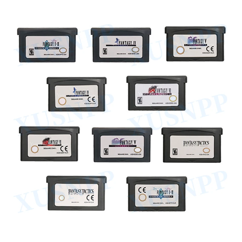 32-битные картриджи XUSNPP для видеоигр GBA DS 2DS 3DS NDSL, чернильные картриджи, Серия Фэнтези игр, США/ЕС