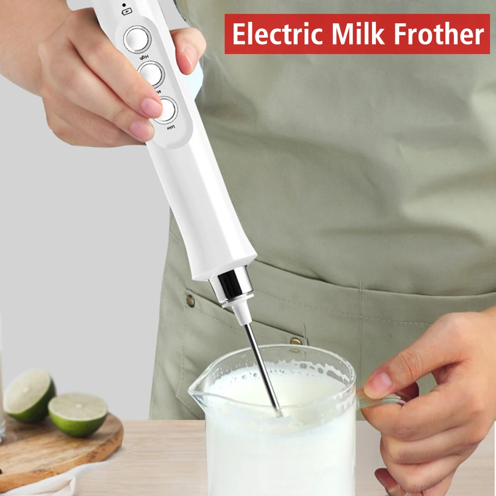 3 шт. венчик Ручной смеситель для латте капучино горячий шоколад беспроводной