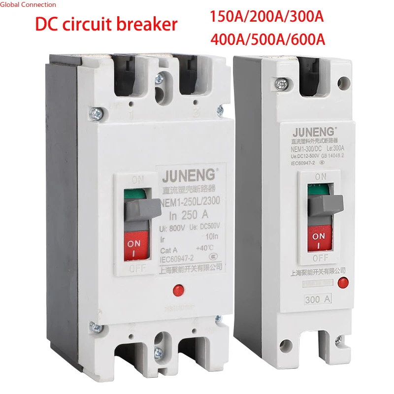 1/2P DC Автоматический выключатель MCCB 12V 24v 48V 96V 120 A