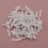 200pcs 1cm2 8cm white chunky double sides lint angel wing applique velvet chuny angeltee patches spacers handcraft accessories