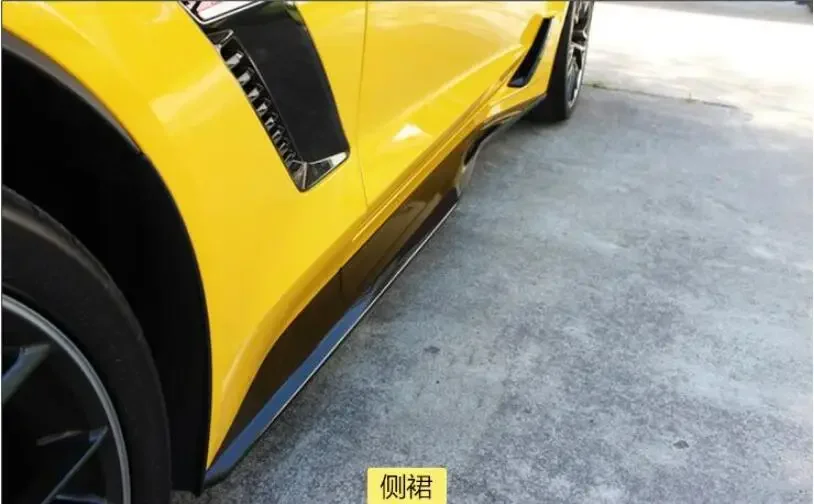 Для Corvette C7 2014 2015 2016 2017 юбки из углеродного волокна боковые панели комплект кузова