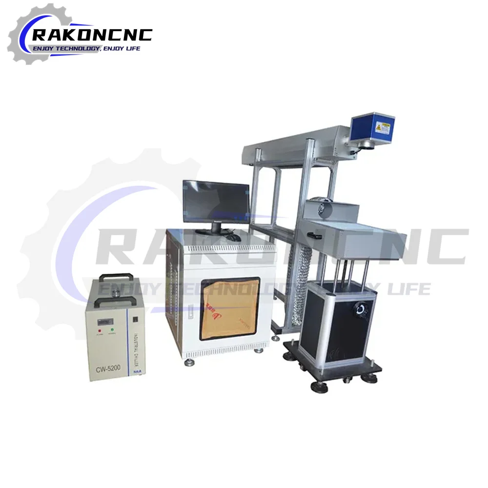 

Co2 Laser Marking Machine With Reci Glass Laser Table For Non-Metal 60W 80W 100W