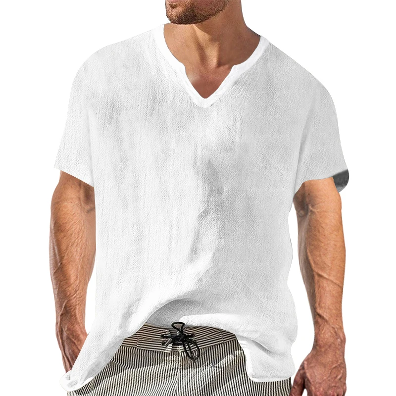 

Camiseta solta de manga curta masculina, camisa casual com grande, na moda, nova, verão, 2023