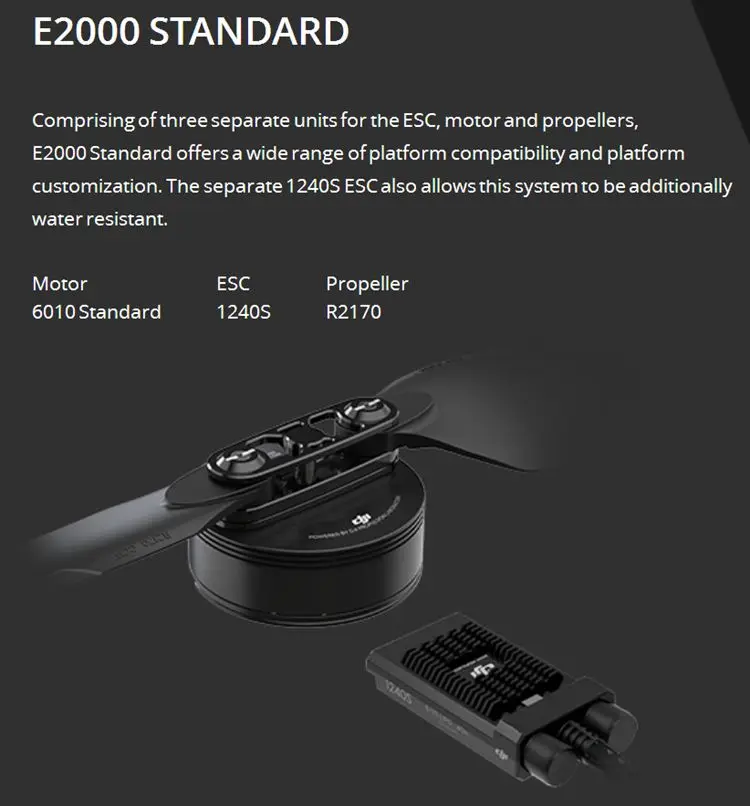 

Для оригинальной системы питания DJI E2000 двигатель 6010 1240 ESC 2170 складной пропеллер БПЛА для промышленного использования