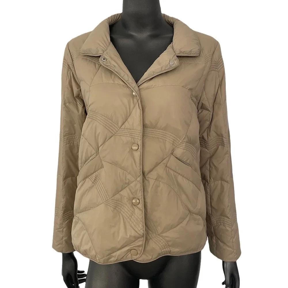 Высококачественный укороченный пуховик для женщин теплое белое пальто на утином