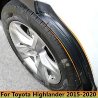 2pcs fender car mudguard refit rear tire fender special decoration for toyota highlander 2015 2020 auto mudguard car accessories