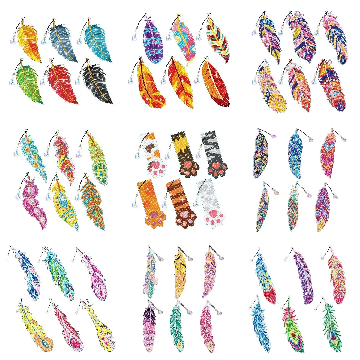 

6 шт., Набор для вышивки стразами «сделай сам»