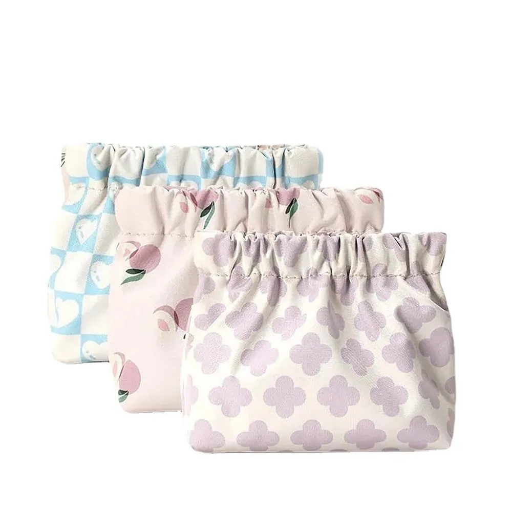 

Sanitary Napkin Storage Bag Credit Card Holder Pouch Bag Women Tampon Bags Napkin Towel Cosmetics Cotton Coin Purse Organizer