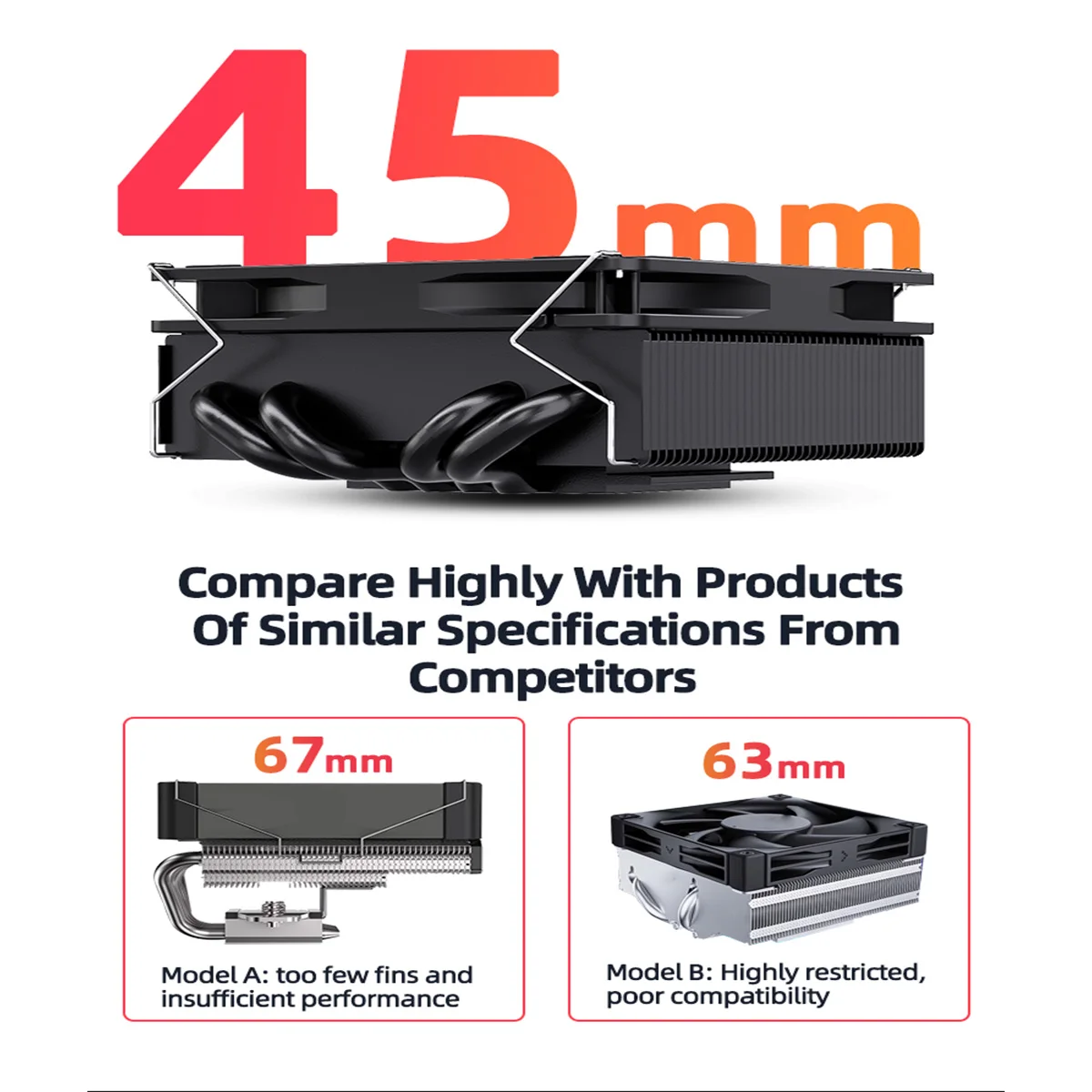 Кулер для процессора TEUCER UT-45 ITX