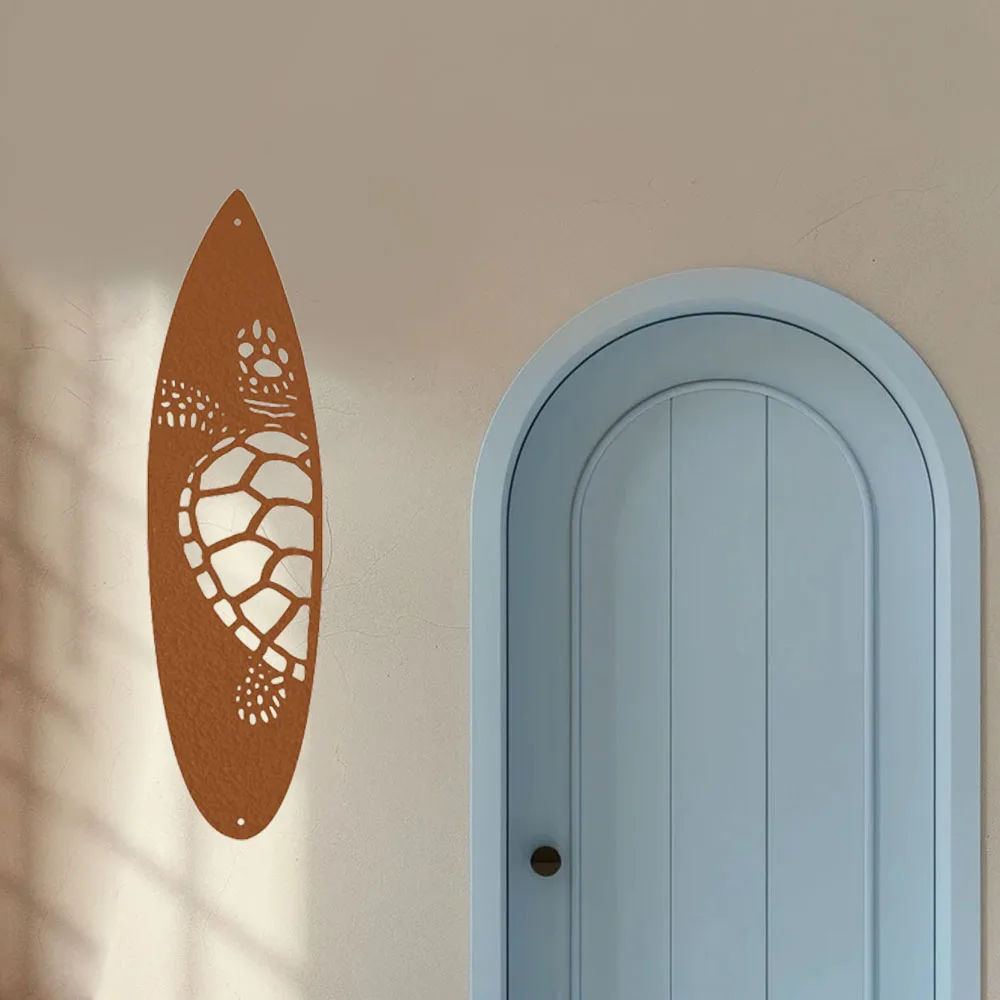 Очаровательный декоративный металлический декор для доски серфинга с