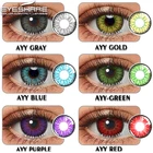 Цветные контактные линзы EYESHARE для косплея, 1 пара, аниме, для Хэллоуина, макияж, голубой цвет, цвет глаз, ed, ежегодные контакты