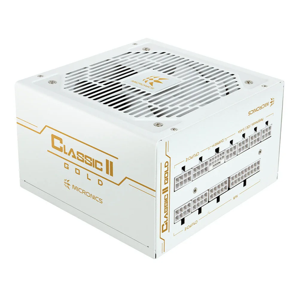 MICRONICS Power Classic II 750W 80PLUS Gold 230V EU полностью модульный белый