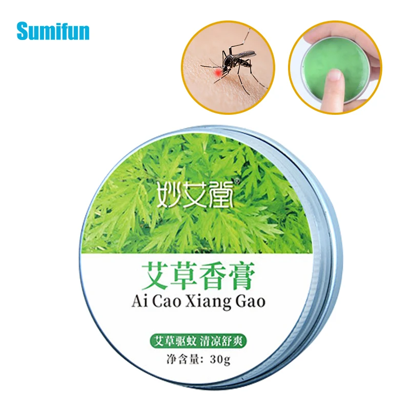 

30g Secret Recipe Wormwood Cooling Cream Peppermint Awake Mosquito Repellent Ointment Relieve Mosquito Bites Itching Dizziness