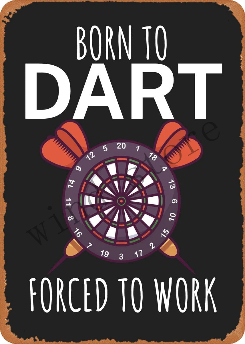 

Dart Metal Tin Sign 8 x 12 in Dart Vintage Poster Man Cave Decorative