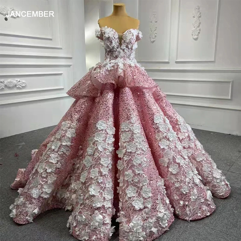 

RSM66878-1 elegant wedding dress 2021 bridal wedding dress Strapless Sleeveless robe de soirée manche longue de mariage blanche