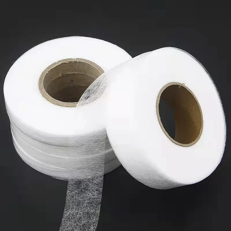 

100Meters White Double-sided Interlining Adhesive Fabric Clothes Iron On Hem Tape Interlining Web DIY Sewing Accessories