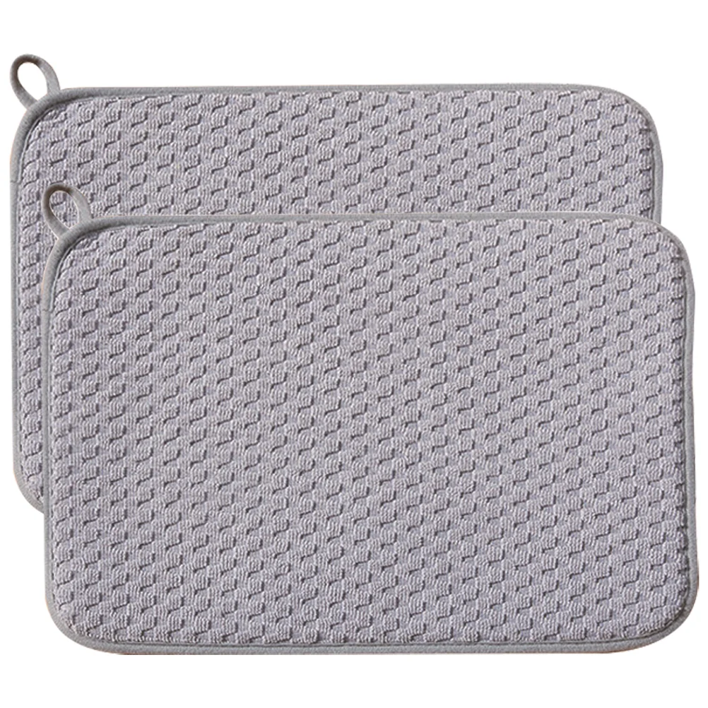 

Mat Dish Drying Drainer Absorbent Kitchen Pad Dryer Sink Countertop Cloth Trivet