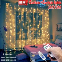 christmas decoration led window curtain string light wedding party home garden bedroom outdoor indoor wall decorations