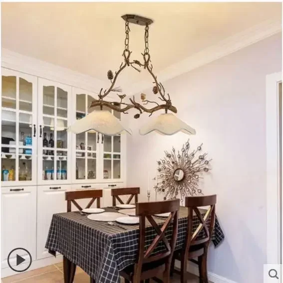 Американская Люстра для ресторана простой креативный пасторальный светильник в