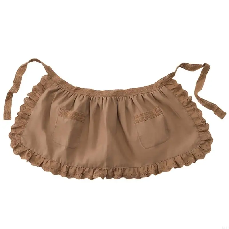 

Фартук талии с 2 карманным регулируемым полиэфирным фартуком кухни для приготовления пищи