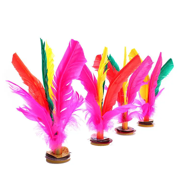 

6 Pack Kick Shuttlecock Chinese Jianzi Colorful Feather Foot Sports Outdoor Toy Game