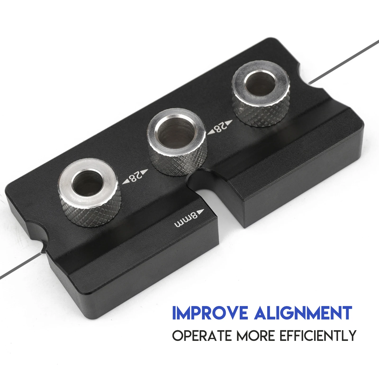 

3 In 1 Doweling Jig For DIY Woodworking Tool Vertical Hole Punch Locator Aluminum Alloy Mm Adjustable Drill Guide