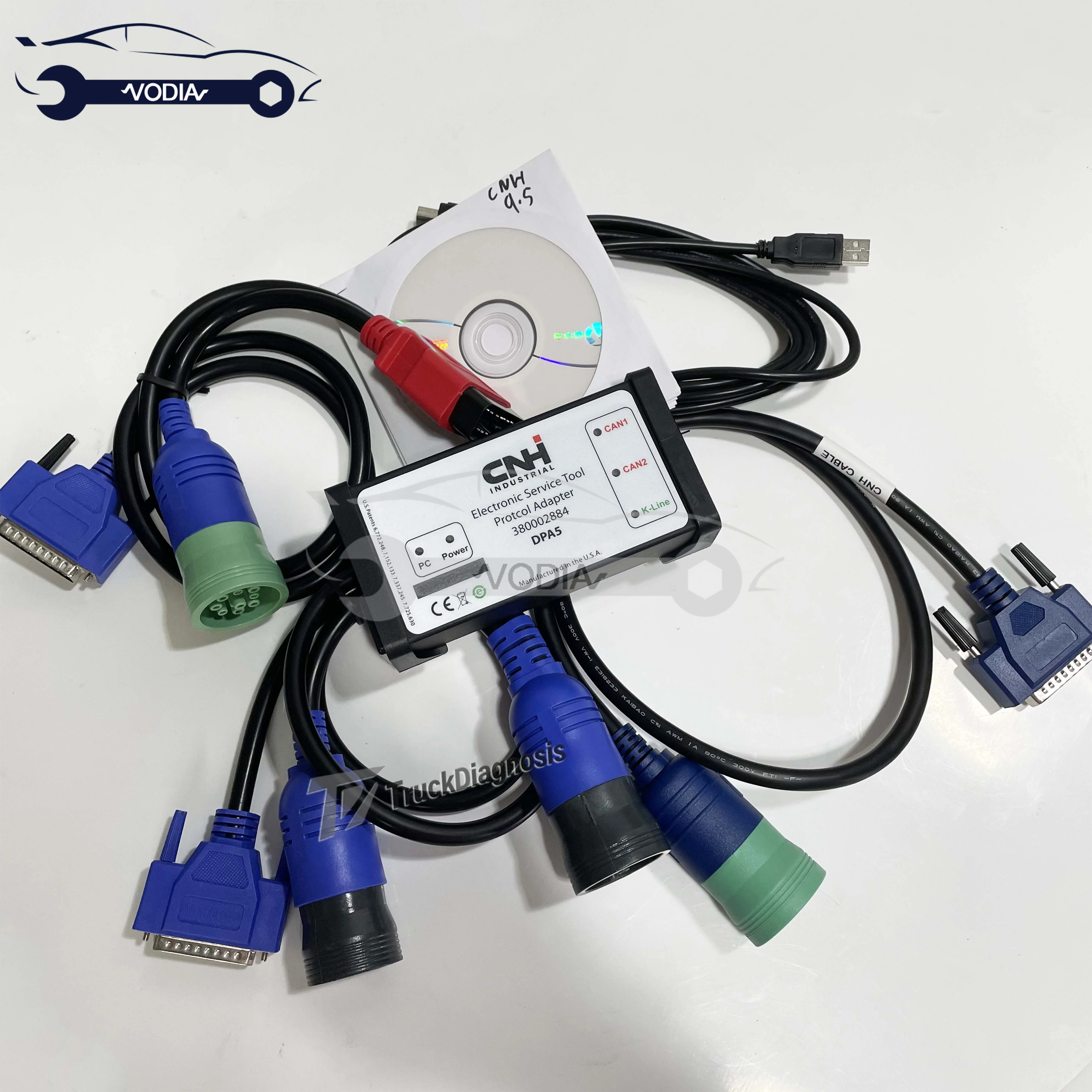 

V9.5 version FOR CNH Est Diagnostic Kit FOR New Holland CASE diagnostic tool dpa5 FOR CNH est 380002884 Holland CASE+k line