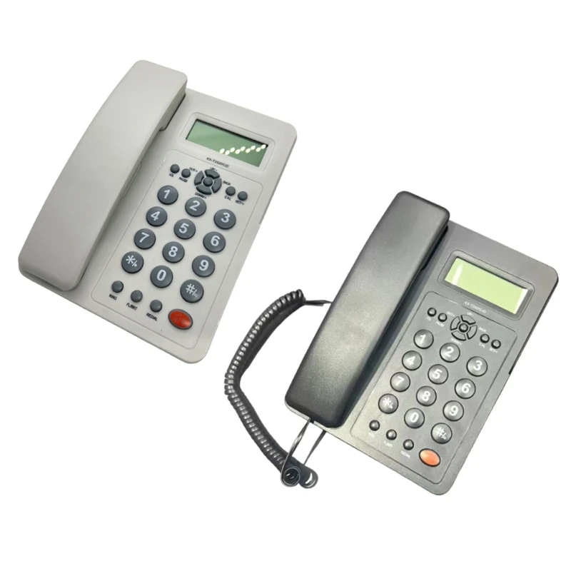 Landline Telephone with Big Buttons Caller Identification Calculator LCD