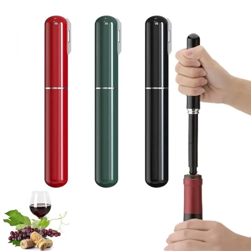 

New Air Pump Wine Bottle Opener Portable Pin Cork Remover Pneumatic Corkscrew Stainless Steel Bar Gadget Kitchen Accessories