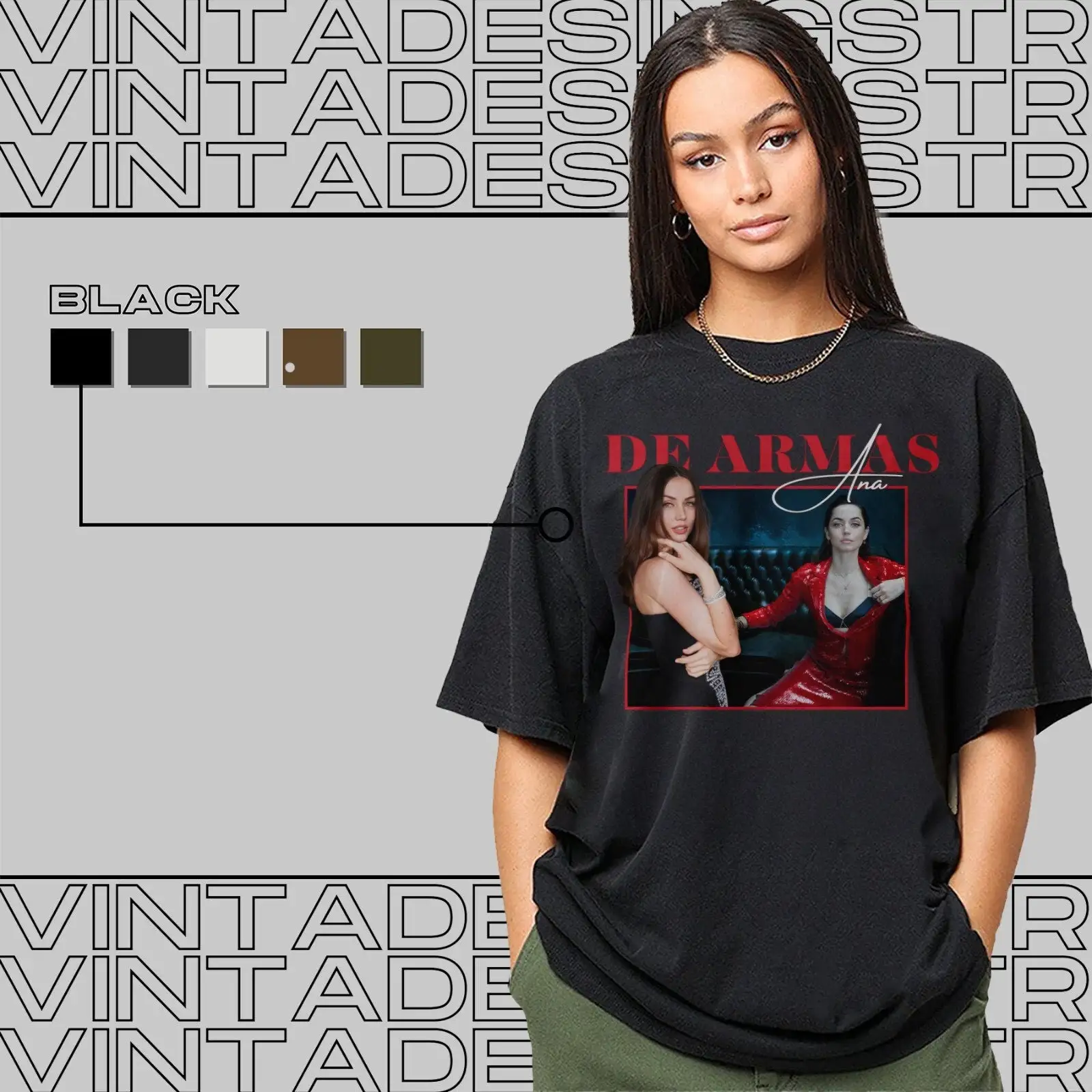 Лимитированная футболка Ana De Armas для мужчин и женщин