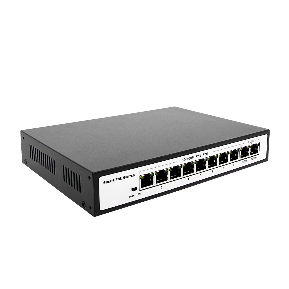 Gigabit 8 + 2poe Switch Standard 48V Monitoring Network Camera AP Power Supply enlarge