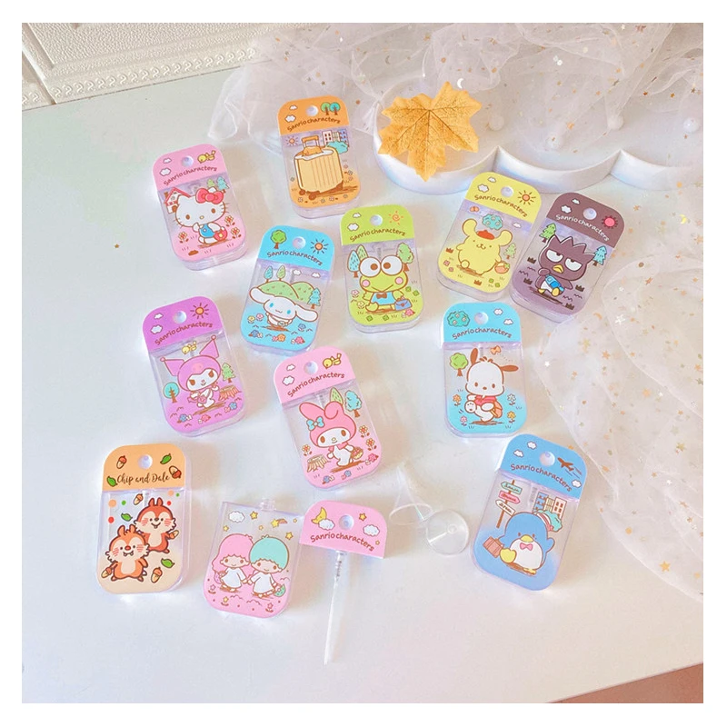 

Sanrioed Kittys Cinnamoroll My Melody Kuromi Gudetama Portable Alcohol Spray Bottle Perfume Toner Press Type Kids Festival Gift